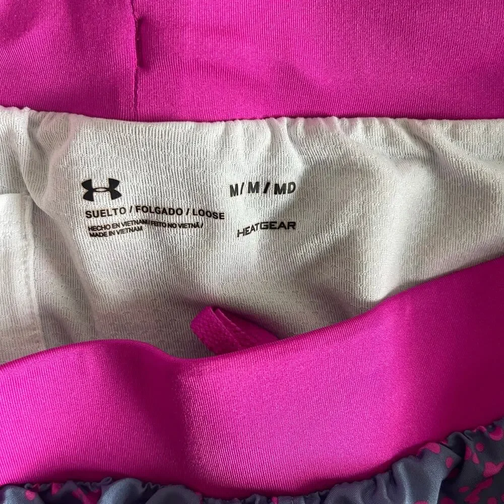 Under Armour Women’s Fly By 2.0 Printed Shorts Purple - Size M